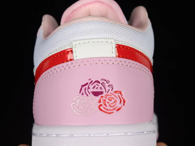All categories Air Jordan Jordan series basketball shoes Air Jordan 1 Low Z version Air Jordan 1 Low AJ1 Joe 1 white and pink hook low-top casual sneakers DR0758-170